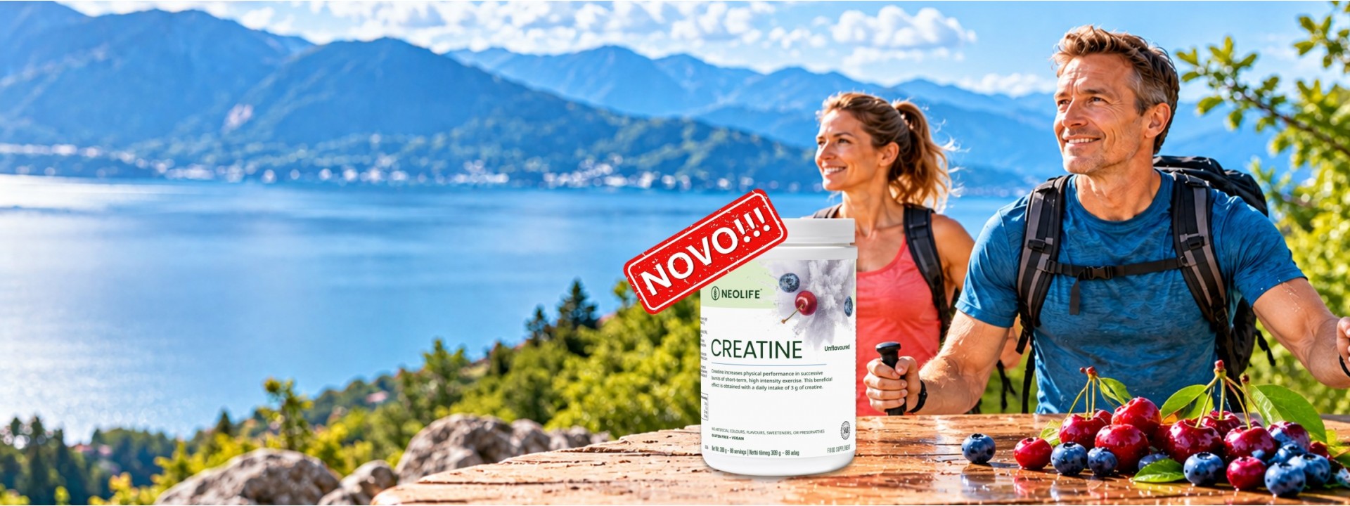Creatine NeoLife – 3 g kreatina z borovnicami in višnjami